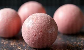 Image of shimmering bath bombs made by student Seo-yun C.